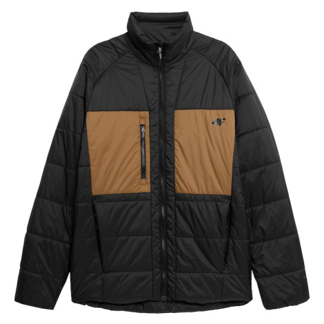 4F Outdoorová bunda  farba ťavej srsti / čierna