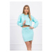 Mint skirt sweatshirt set