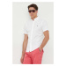 Bavlnená košeľa Polo Ralph Lauren pánska, biela farba, regular, s golierom button-down