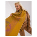 Dark yellow women's winter scarf