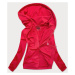 Červená dámská mikina s kapucí model 16150375 červená S (36) - J.STYLE