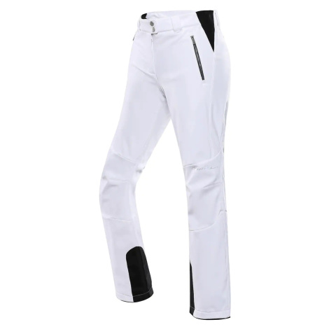 Dámské softshellové lyžařské kalhoty ALPINE PRO HADEMA white