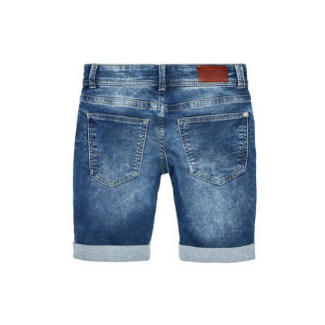 Pepe Jeans Džínsové šortky Tracker PB800337 Modrá Slim Fit