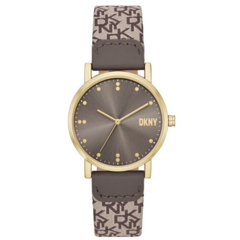 DKNY Hodinky Soho NY6691 Hnedá