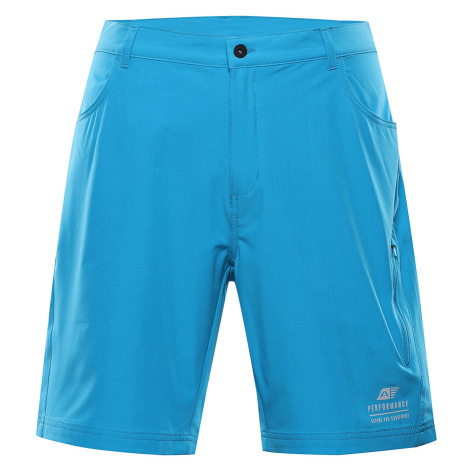 Alpine Pro Col Pánske softshellové kraťasy MPAA639 neon atomic blue