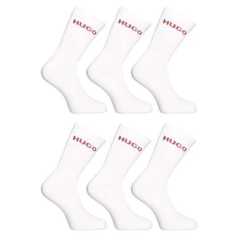 6PACK ponožky HUGO bielé (50510187 100) Hugo Boss