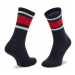 Tommy Hilfiger Súprava 2 párov vysokých ponožiek unisex 394020001 Čierna