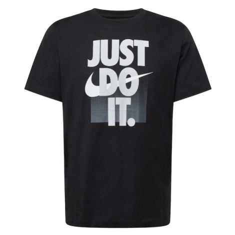 Nike Sportswear Tričko  svetlosivá / tmavosivá / čierna