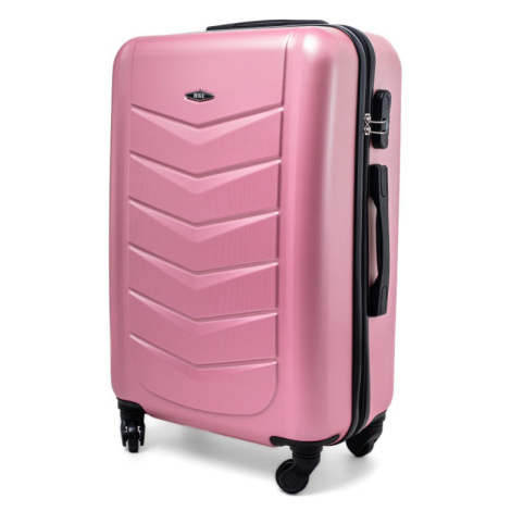 Ružový luxusný odolný kufor na kolieskach &quot;Armor&quot; - veľ. M, L, XL
