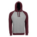 SOĽS Seattle Unisexová mikina SL02998 Grey / burgundy