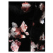 Čierne kvetované sametové púzdrové midi šaty VILA Jakabi