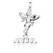 Strieborný prívesok 925 - malý anjelik s nápisom ANGEL