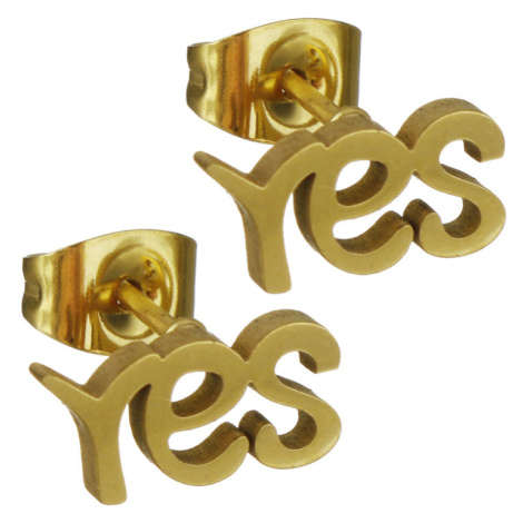 Puzetové náušnice z chirurgickej ocele Yes