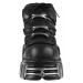 topánky kožené NEW ROCK String Shoes (106-S1) Black Čierna