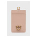 Peňaženka a kožený obal na karty Pinko ružová farba