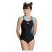 Arena vortex swimsuit v back girl black