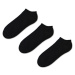Cropp - Súprava 3 párov čiernych členkových ponožiek - Čierna
