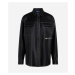 Košeľa Karl Lagerfeld Jeans Klj Faux Leather Overshirt Black