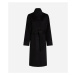 Kabát Karl Lagerfeld Double Face Soft Coat Black