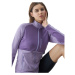 Dámska turistická mikina so zipsom 4F SWEATSHIRT FNK-4FWSS24TFSWF316-52S-LIGHT VIOLET