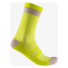 CASTELLI Cyklistické ponožky klasické - ALPHA 18 - žltá