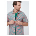Bavlnená košeľa United Colors of Benetton pánska, ružová farba, regular, s klasickým golierom