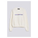 Mikina Karl Lagerfeld Future Logo Crop Sweatshirt Biela