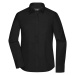 James & Nicholson Dámska košeľa s dlhým rukávom JN681 - Čierna