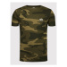 Alpha Industries Tričko Basic T Small Logo Camo 188505C Zelená Regular Fit