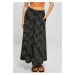 Women's viscose midi skirt blackflower