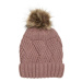 Dievčenská zimná čiapka COLOR KIDS Hat-W.Detachable Fake Fur-741223.4330-burlwood