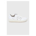 Kožená obuv MOA Concept biela farba, na plochom podpätku