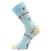 Lonka Woodoo Sólo Unisex trendy ponožky BM000002828600101372 vzor 07 / vtáčiky