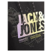 JACK & JONES Mikina 'Map Summer'  svetložltá / svetlofialová / čierna