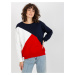 Women's basic sweatshirt without hood - multicolor