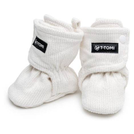 T-TOMI Booties Cream detské capačky 6-9 months Warm