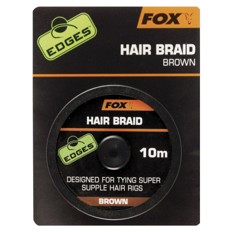 Fox náväzcová šnúrka edges hair braid brown 10 m