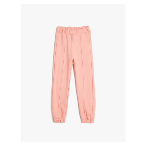 Koton Basic Jogger Trousers with ribs at the waist, elasticated waist and pockets.