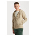 MIKINA GANT REG TONAL SHIELD FULL ZIP HOODIE CONCRETE BEIGE