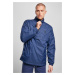 Stand Up Collar Pull Over Jacket Dark Blue