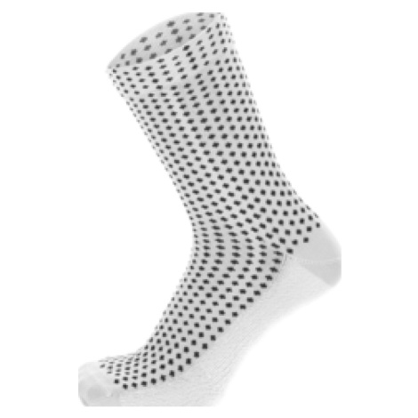 SANTINI Cyklistické ponožky klasické - SFERA - biela/čierna