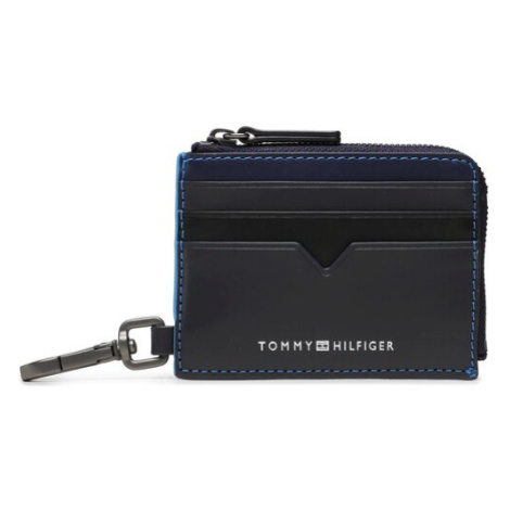 Tommy Hilfiger Puzdro na kreditné karty Th Holder Leather Cc With Zip AM0AM11001 Tmavomodrá