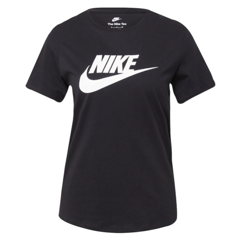 Nike Sportswear Tričko 'Essential'  čierna / biela