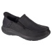 Čierne kožené slip-on tenisky Skechers Parson - Oswin 204866-BBK