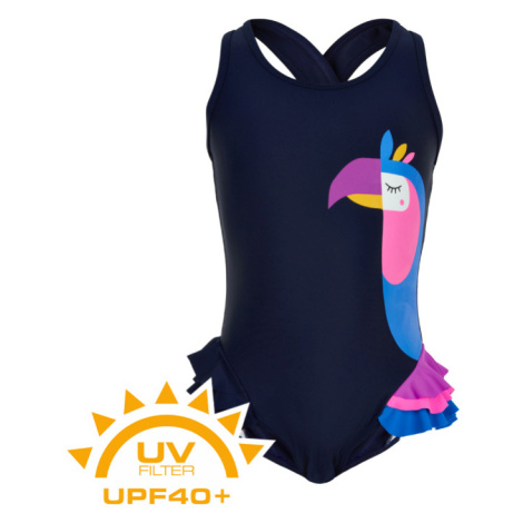 COLOR KIDS-Swimsuit w. animal UPF 40+ Dress Blues Modrá