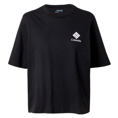 COLUMBIA Funkčné tričko 'North Cascades'  čierna / biela