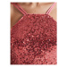 Swing Večerné šaty 5AG05100 Ružová Slim Fit