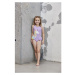 COLOR KIDS-Swimsuit W. Application, lavender mist Mix