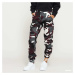 Kalhoty Urban Classics Ladies High Waist Camo Cargo Pants Camo Burgundy