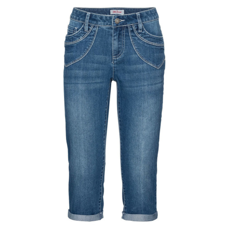 Rovné džínsy, stredná výška pásu bonprix